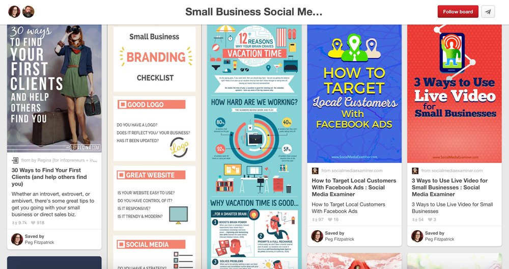 Social Media Marketing Pinterest Boards