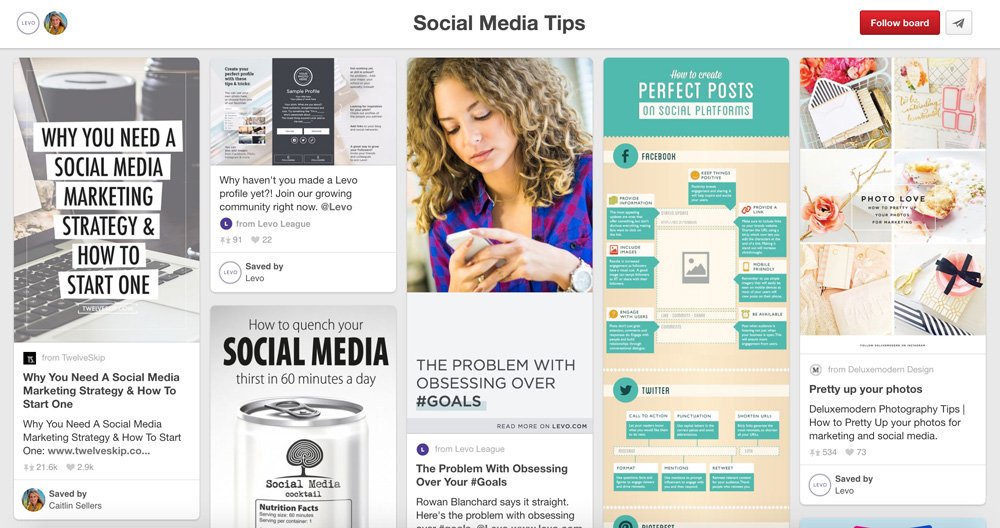 Social Media Marketing Pinterest Boards