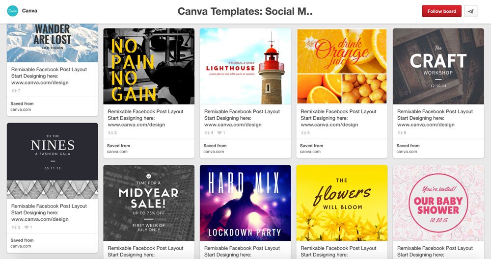 Social Media Marketing Pinterest Boards