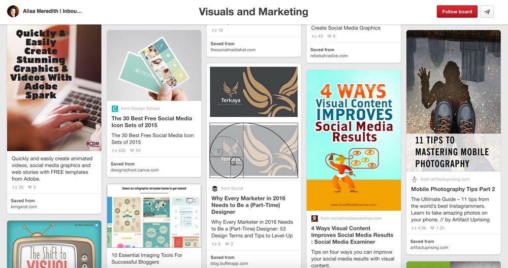 Social Media Marketing Pinterest Boards