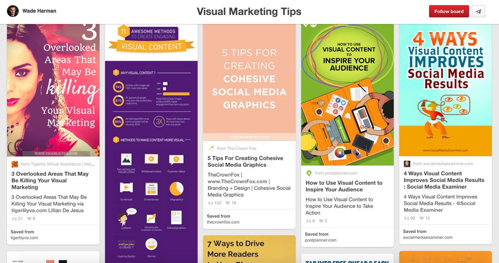 Social Media Marketing Pinterest Boards