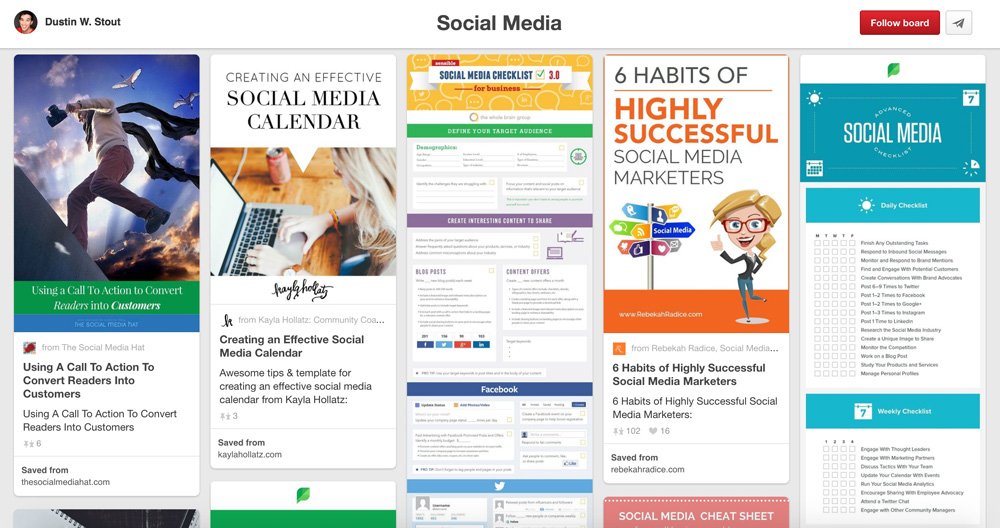 Social Media Marketing Pinterest Boards
