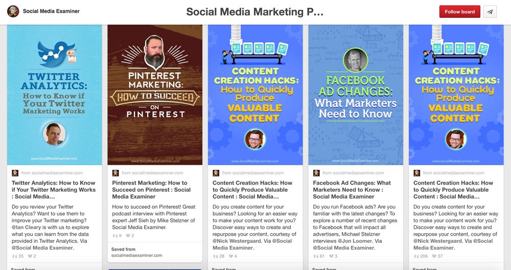 Social Media Marketing Pinterest Boards