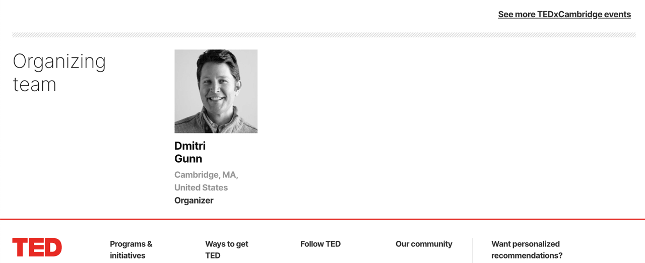 How to find who organize a TEDx event How to find who organize a TEDx event