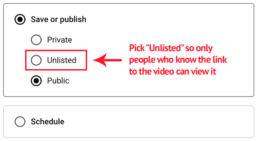 Unlisted video on YouTube Add your TEDx talk application video as an unlisted video on YouTube